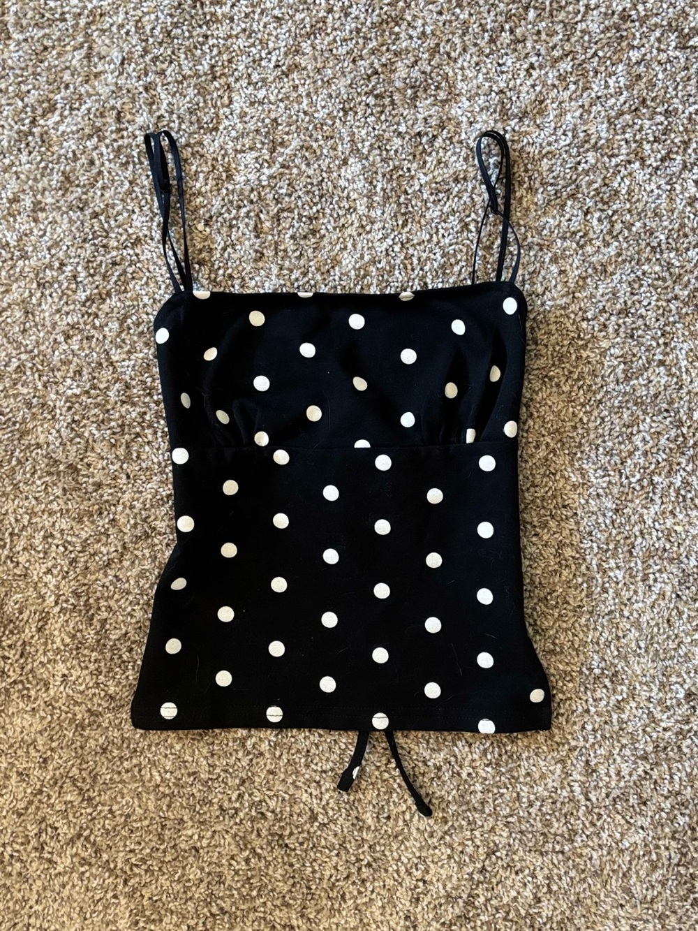 Edikted Jinx Polka Dot Open Back Top